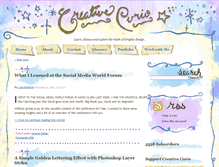 Tablet Screenshot of creativecurio.com
